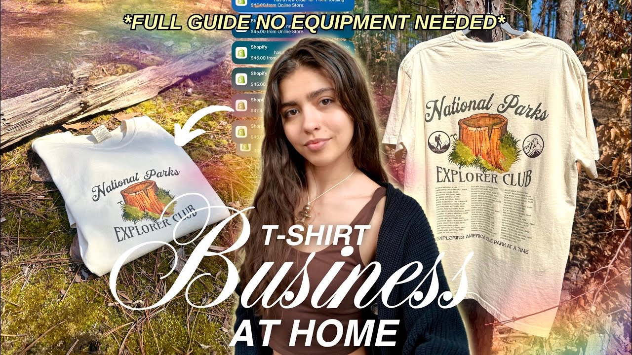 How To Start Your T Shirt Business From Home 📦💸🎨 *no heat press or printer*