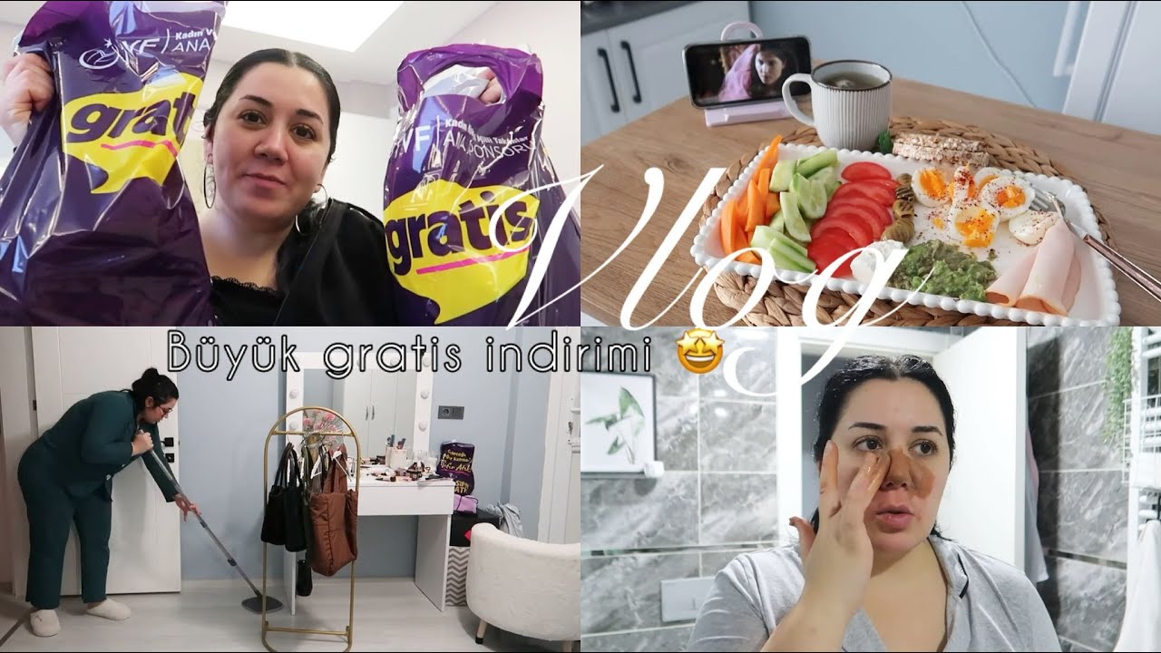 GRATİS' ten Neler Aldım Neler| Ev G&uuml;nl&uuml;kleri & Bol Bol Temizlik , G&ouml;zenek K&uuml;&ccedil;&uuml;ltme Rutinim VLOG