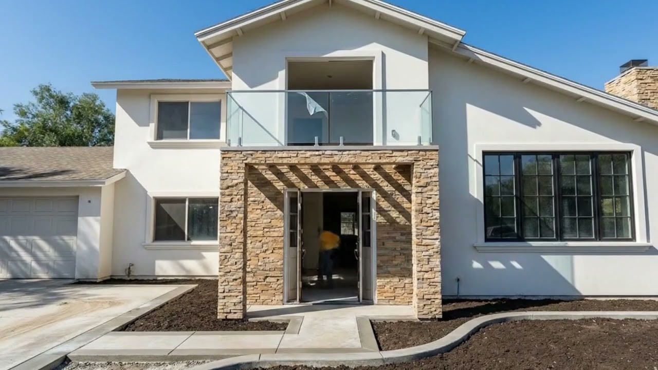 Modern Luxury Home Facade Transformation | Full Exterior Renovation Timelapse #shorts