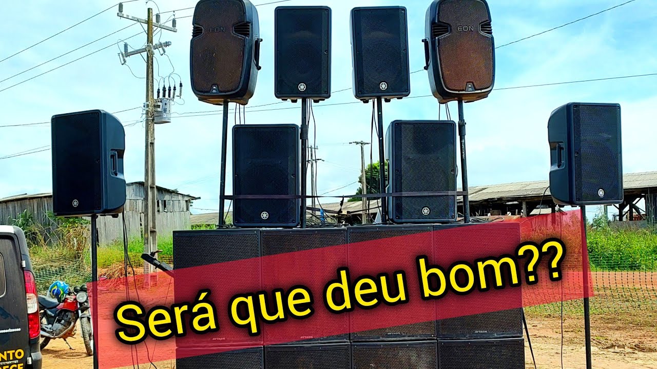 16 CAIXAS DE SOM  JUNTAS! Yamaha DBR 15, DBR 12, JBL EON e 8 sub attack 1810 e 1880. PRESSÃO DE MAIS