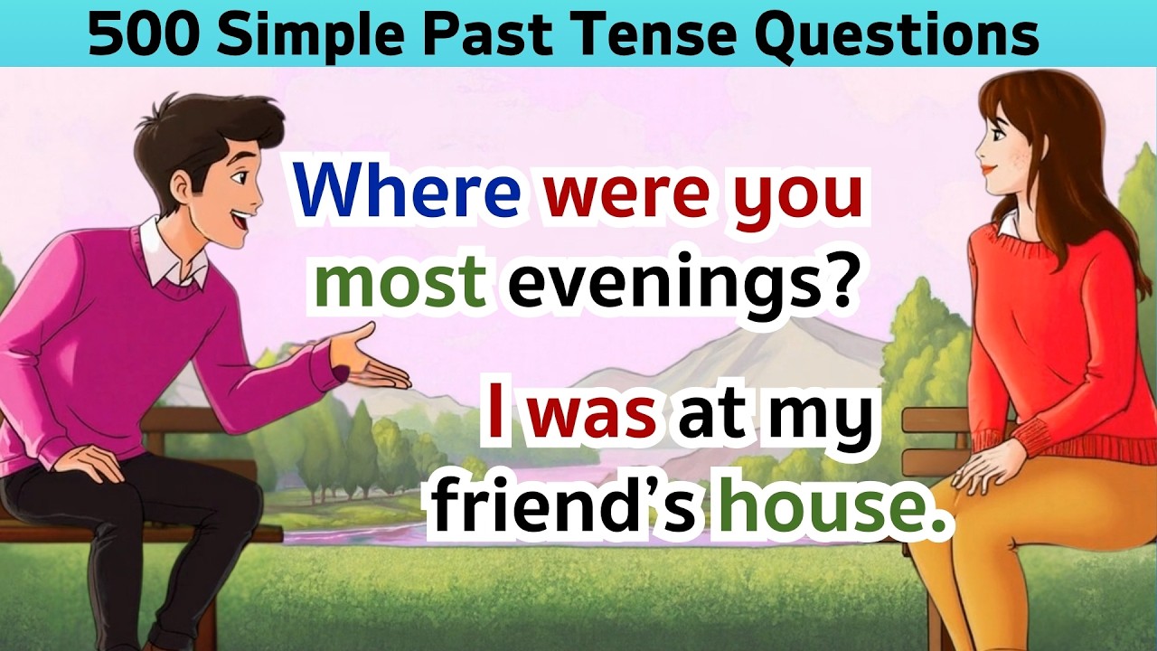 Simple Past Tense Practice | English Speaking Practice |Best English  | DailyConversation