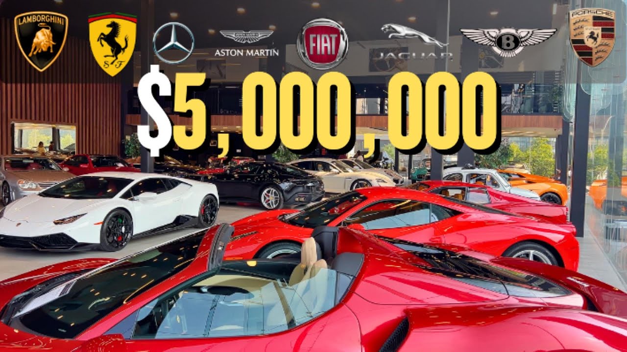 Новая коллекция роскошных автомобилей Ferrari, Porsche, Lamborghini и др. | Полный обзор в формат...