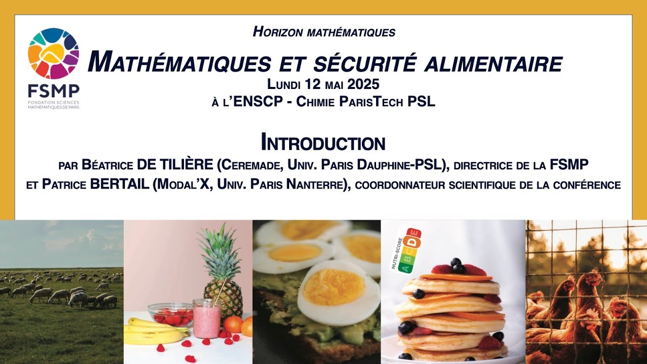 Introduction - Béatrice de Tilière, directrice de la FSMP, et Patrice Bertail (Univ. Paris Nanterre)