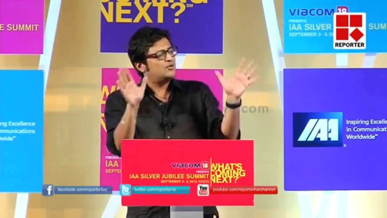 Full Speech of Arnab Goswami at IAA Summit