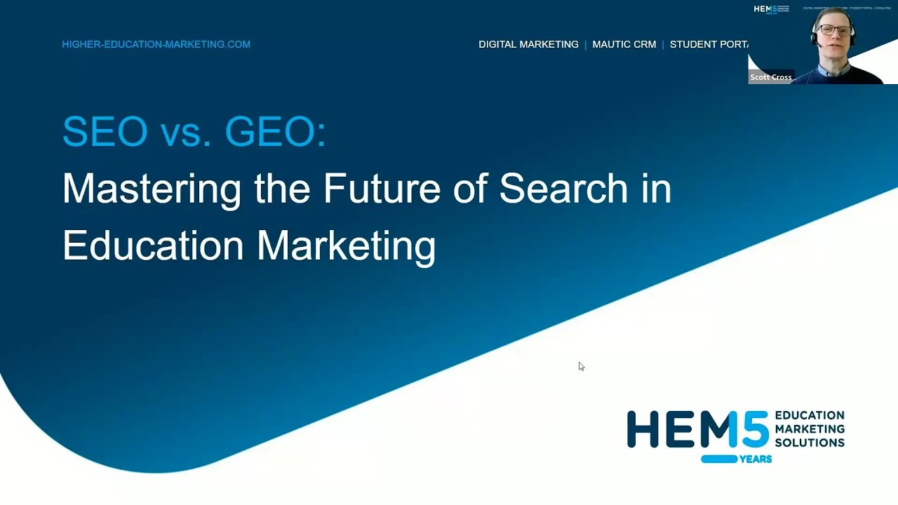 SEO vs. GEO: Mastering the Future of Search in Education Marketing