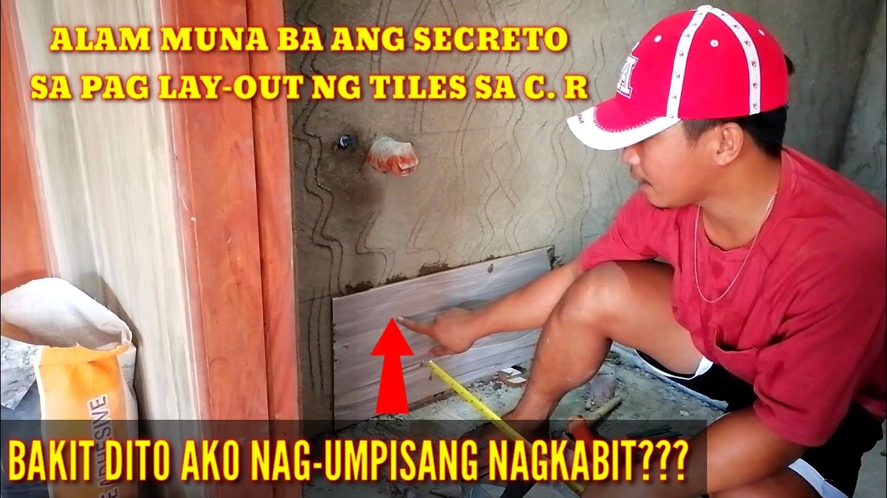 BAKIT KAILANGANG E LAY OUT ANG FLOORING BAGO E KABIT ANG SIDINGS. PAANO MAG LAY OUT NG TILES SA C. R