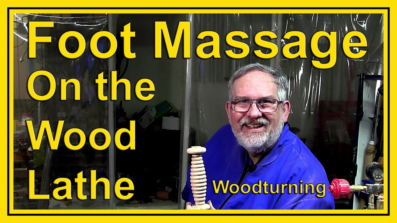 Turning a Foot Massager on a Woodlathe. By Dean's Woodworking #Woodturning