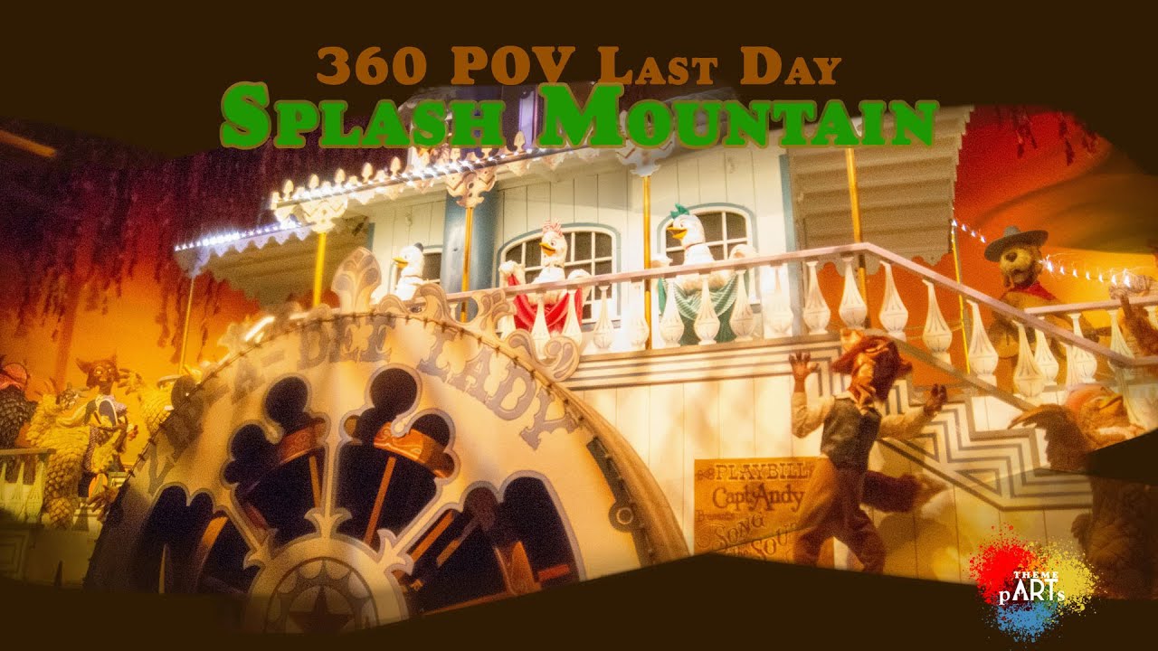 360 VR POV Splash Mountain Last Day Ride Through at Disneyland