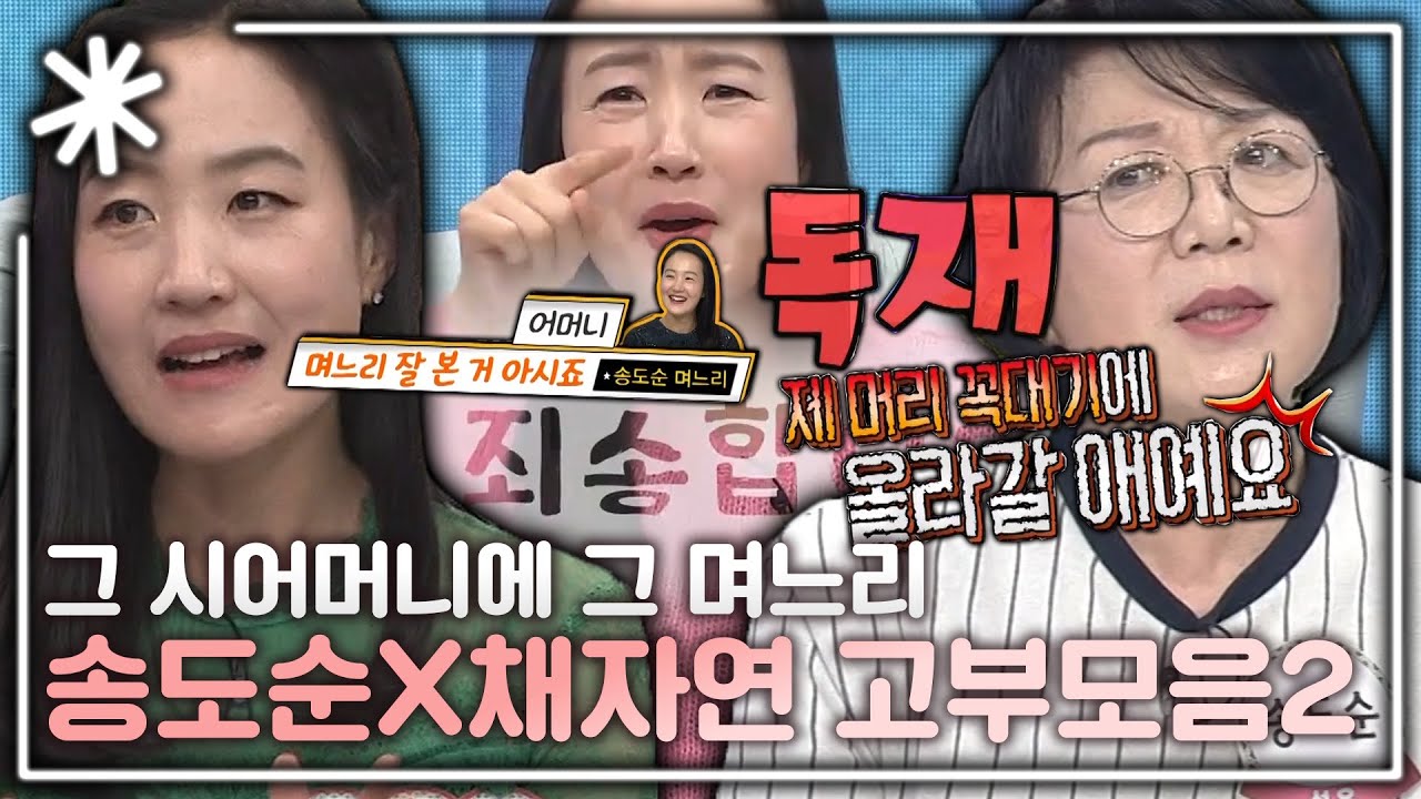 [동치미_모든순간] '저만 하니까 며느리를 꽉 잡고 살죠' 송도순X채자연 티키타카 모음｜#동치미_모든순간