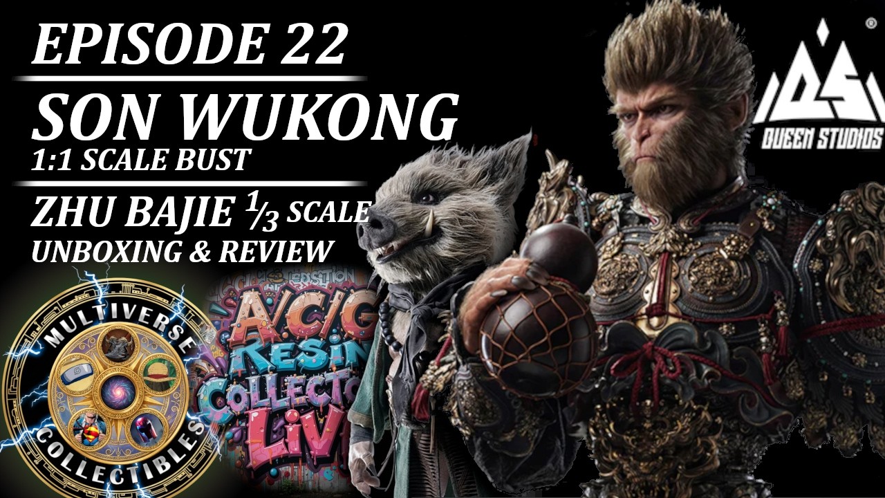 Ep 22: UNBOXING $6,000 Holy Grail! Black Myth Wukong 1:1 Life-Size Bust + Zhu Bajie | Queen Studios