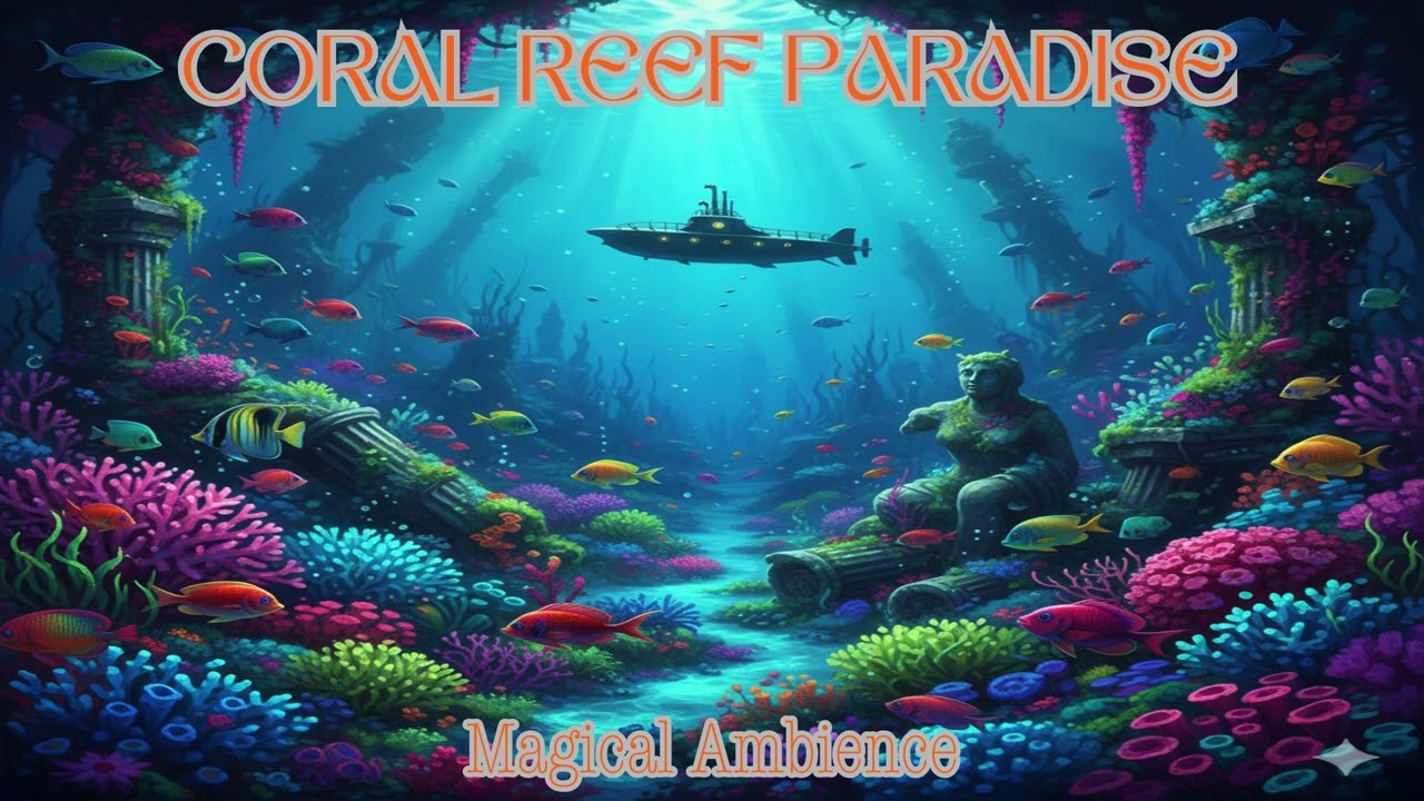 Coral Reef Paradise: Underwater Utopia | Magical Ocean Ambience | Relaxing Fantasy Soundtrack