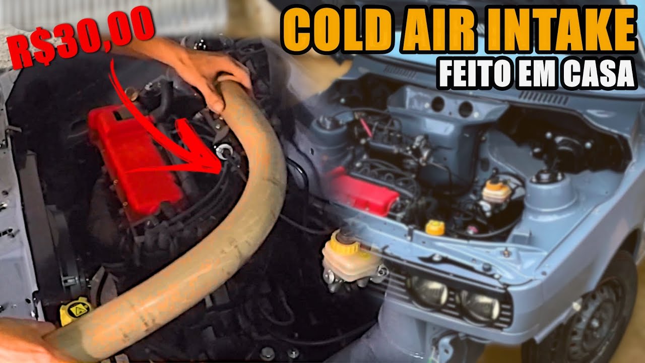 COMO FAZER UM INTAKE CASEIRO GASTANDO MENOS DE R$30,00 SEM FERRAMENTAS - ACABAMENTO PROFISSIONAL!!