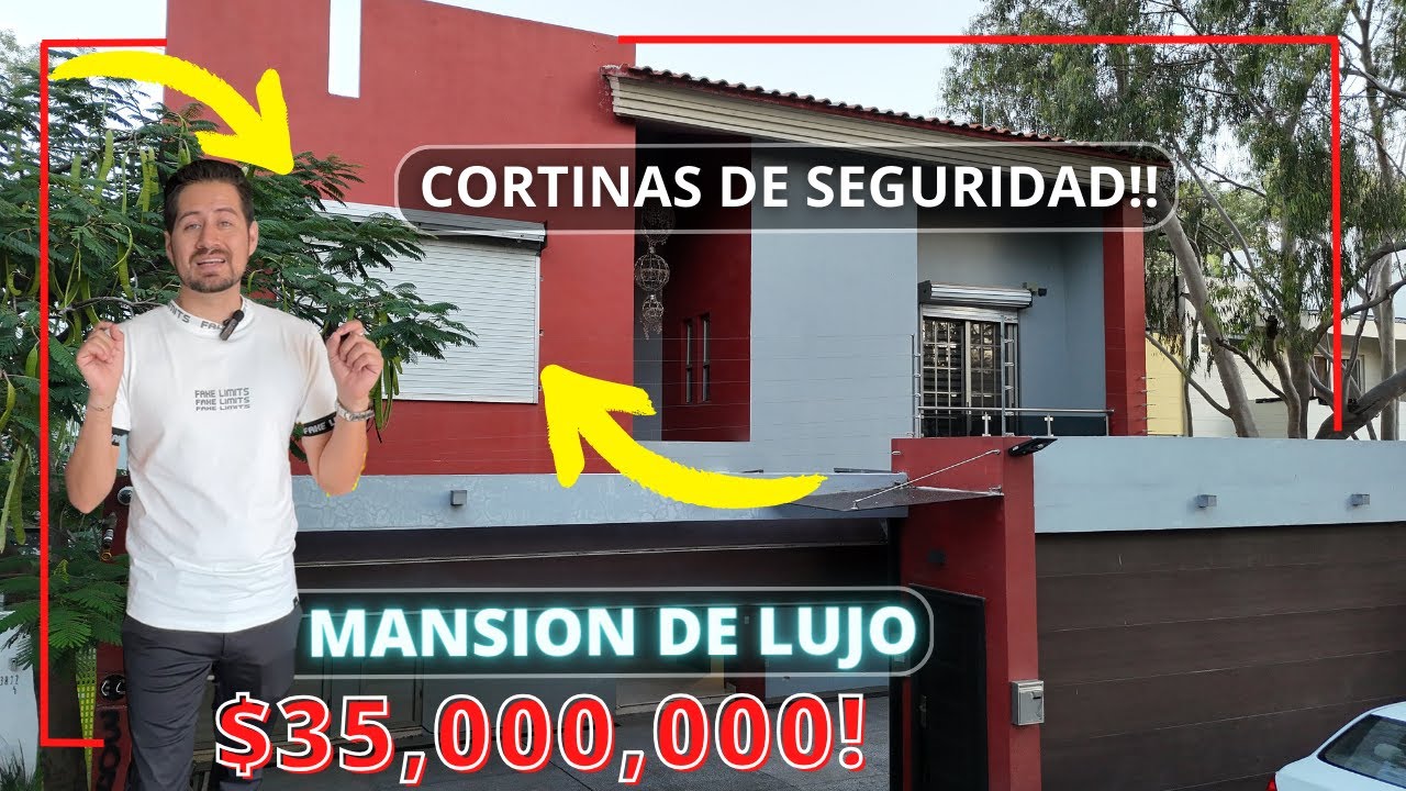 La MANSION MAS SEGURA Y LUJOSA! CUESTA 35 MILLONES y esta en Zapopan, Jalisco | HOUSE TOUR