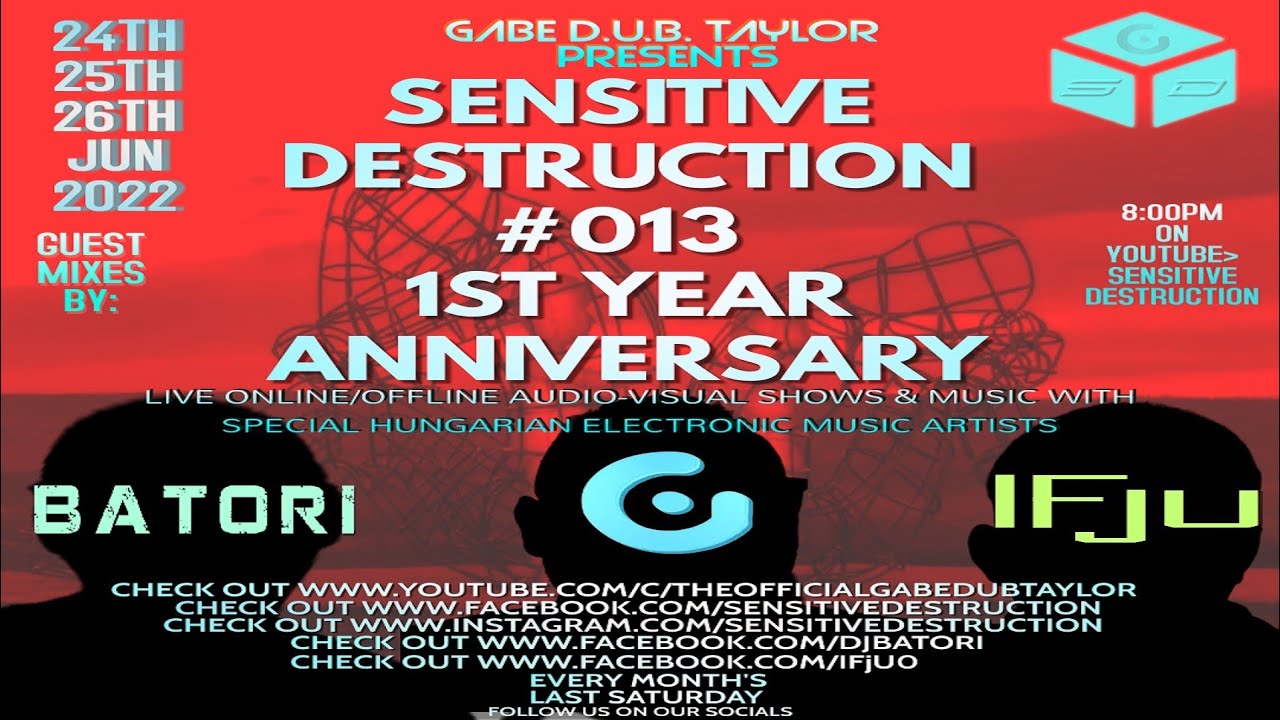 Sensitive Destruction Episode #013 1ST YEAR ANNIVERSARY PART II. - MIXED BY:IFjU