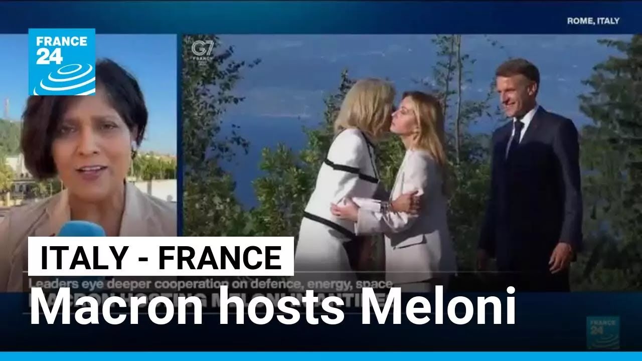France's Macron hosts Italy's Meloni after Trump rift &bull; FRANCE 24 English