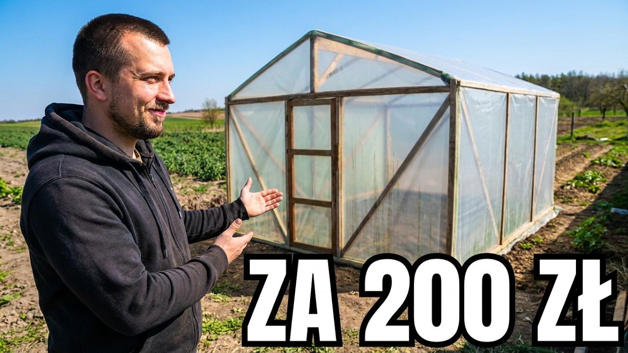 Tunel Foliowy 4x3 m za jedyne 200 zł. Teraz mam swoje warzywa za DARMO !