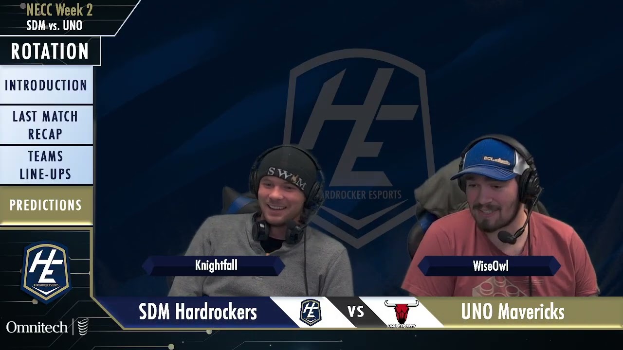 Rocket League - NECC Week 2 - SDM vs. UNO ~~ Commentary By WiseOwl and Knightfall
