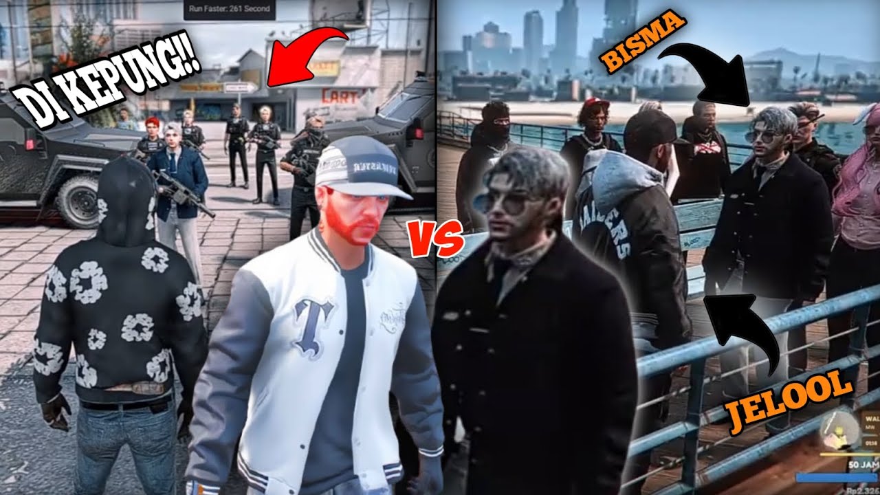 BIG WAR‼️ BISMA TIDAK TERIMA ATAS PRILAKU GANGSTER INI TERHADAP ISTRINYA😱 || GTA V ROLEPLAY