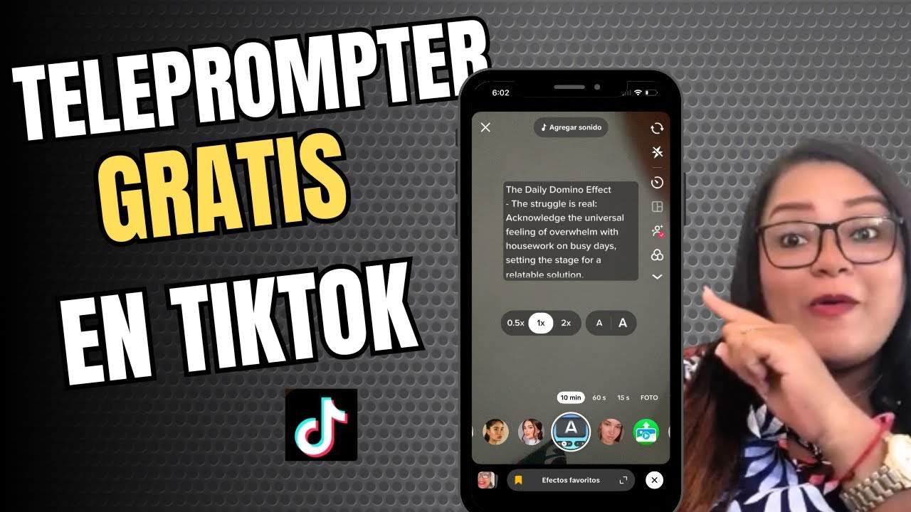 Cómo usar el teleprompter de TikTok | graba y lee tú guion 