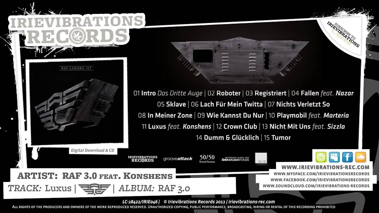 RAF 3.0 feat. Konshens - Luxus (Album: RAF 3.0)