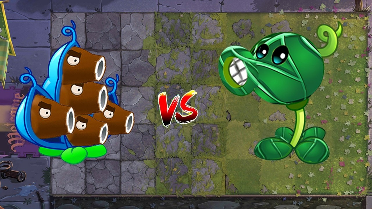 PvZ 2 Challenge - Team Plants Max Power Up In Arena #26 - Cannon Pod vs Zoybean Pea