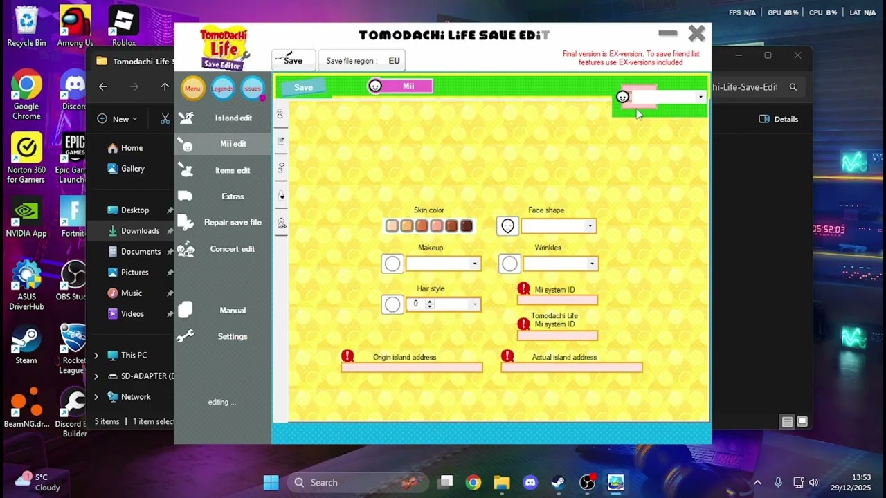 How to edit your Tomodachi Life save! (INFINITE MONEY!)