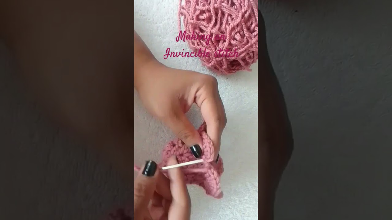 Making an invisible stitch- Christmas Bell #