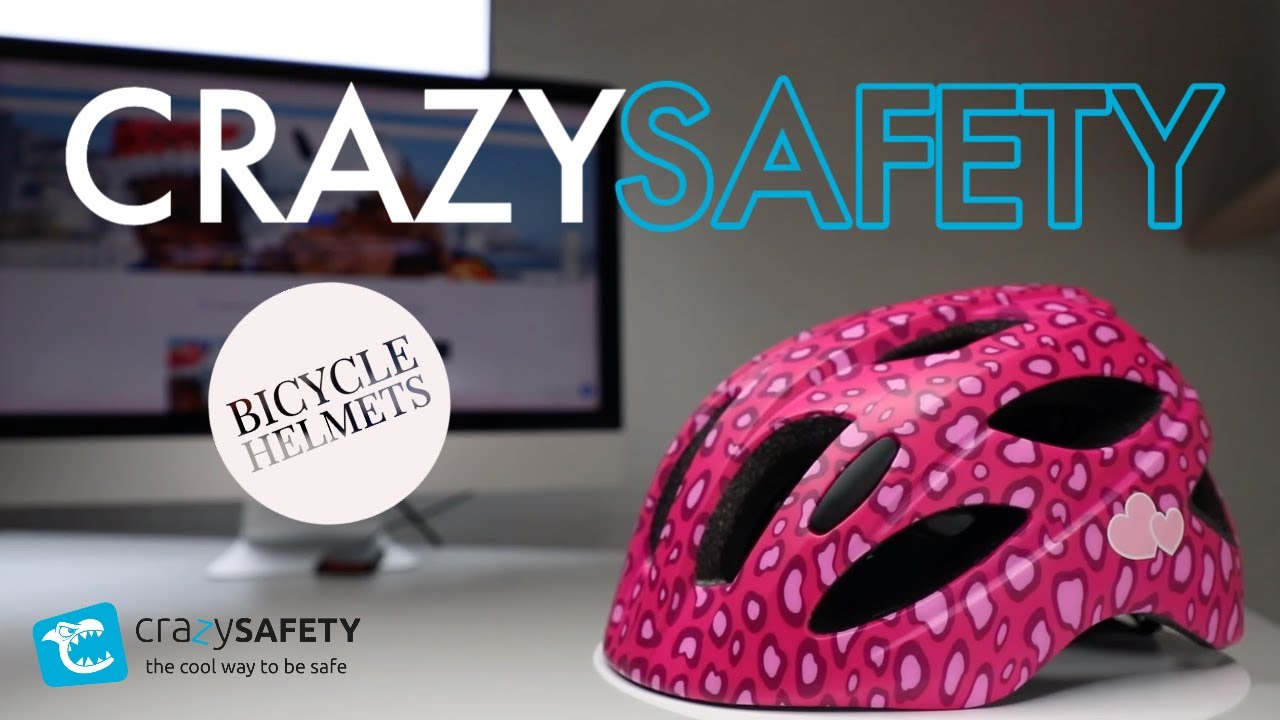 Introducing our new Crazy Safety bicycle helmets for kids. USB Rechargeable LED Light