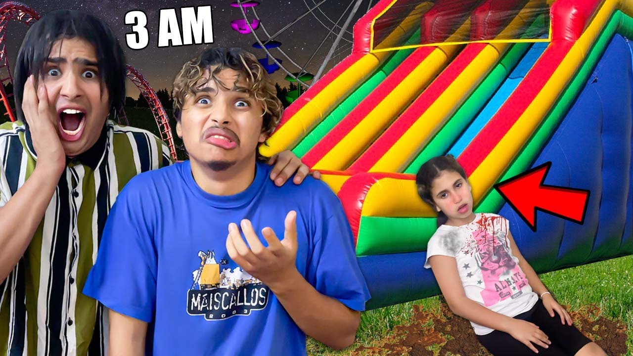 وأخيرا…⁉️ قضينا ليلةكاملة 🌙😱في أرخص مدينة ملاهي🎡🎢للأسف ‼️رانيا كانت غاتموت بسبب💔😭
