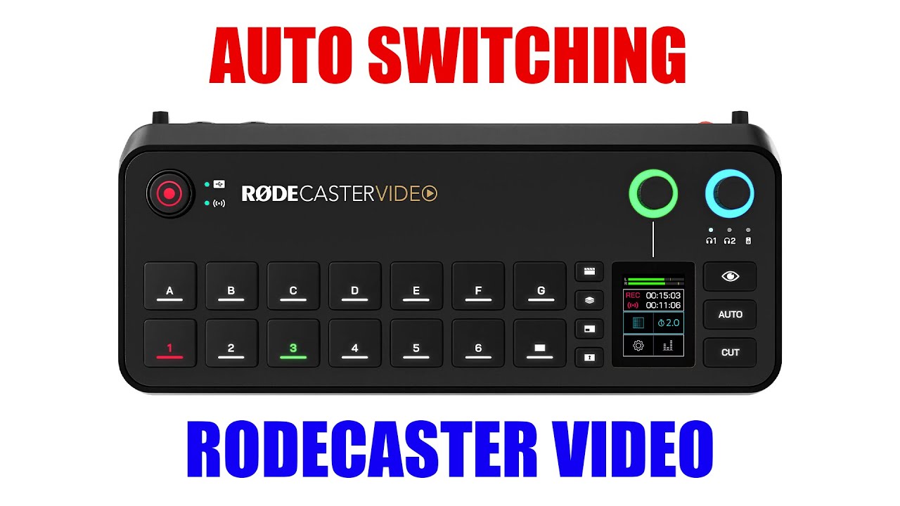 Auto Switching On Rodecaster Video Tutorial [ How to Use Automatic Camera Switcher ]