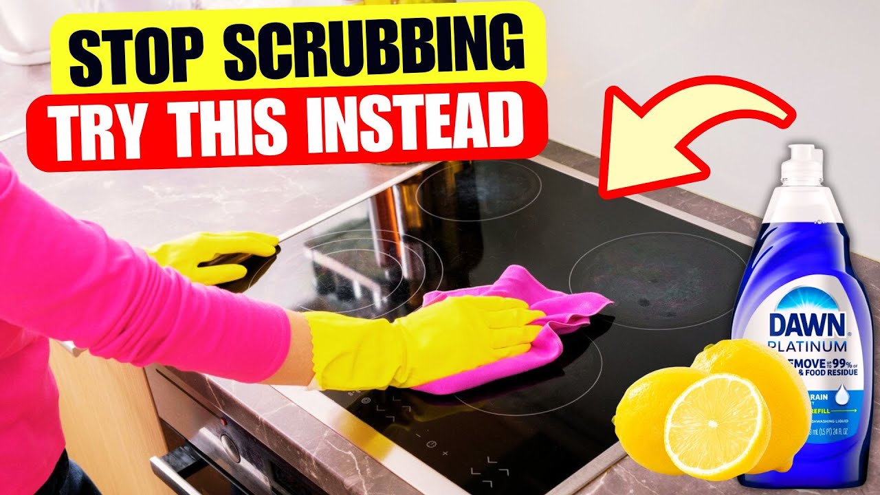 How to Clean A Ceramic Hob FAST ✨(Shiny Like New)
