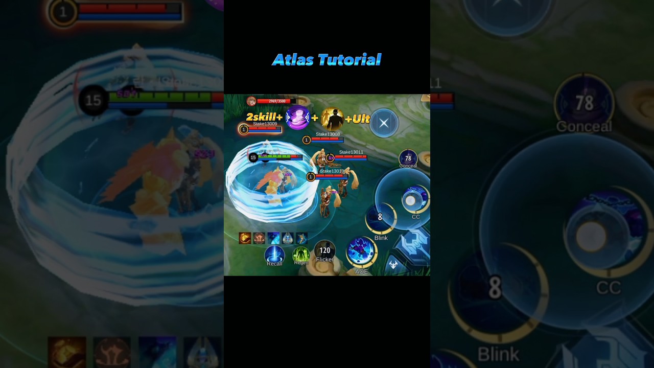 Atlas Tutorial Combo 😱 - Mobile Legends: bang bang
