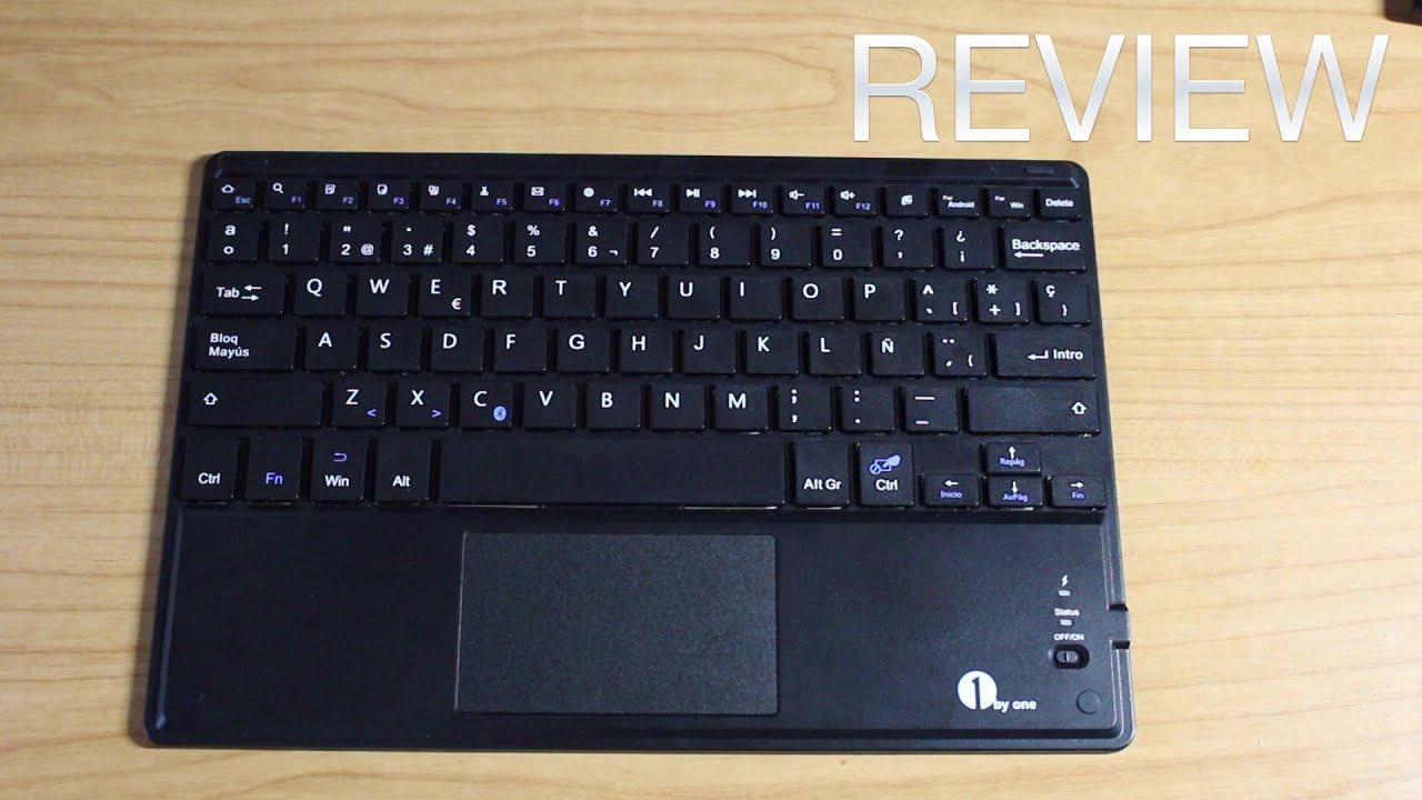 Review 1byone | Teclado bluetooth con trackpad y bombilla altavoz inálambrico