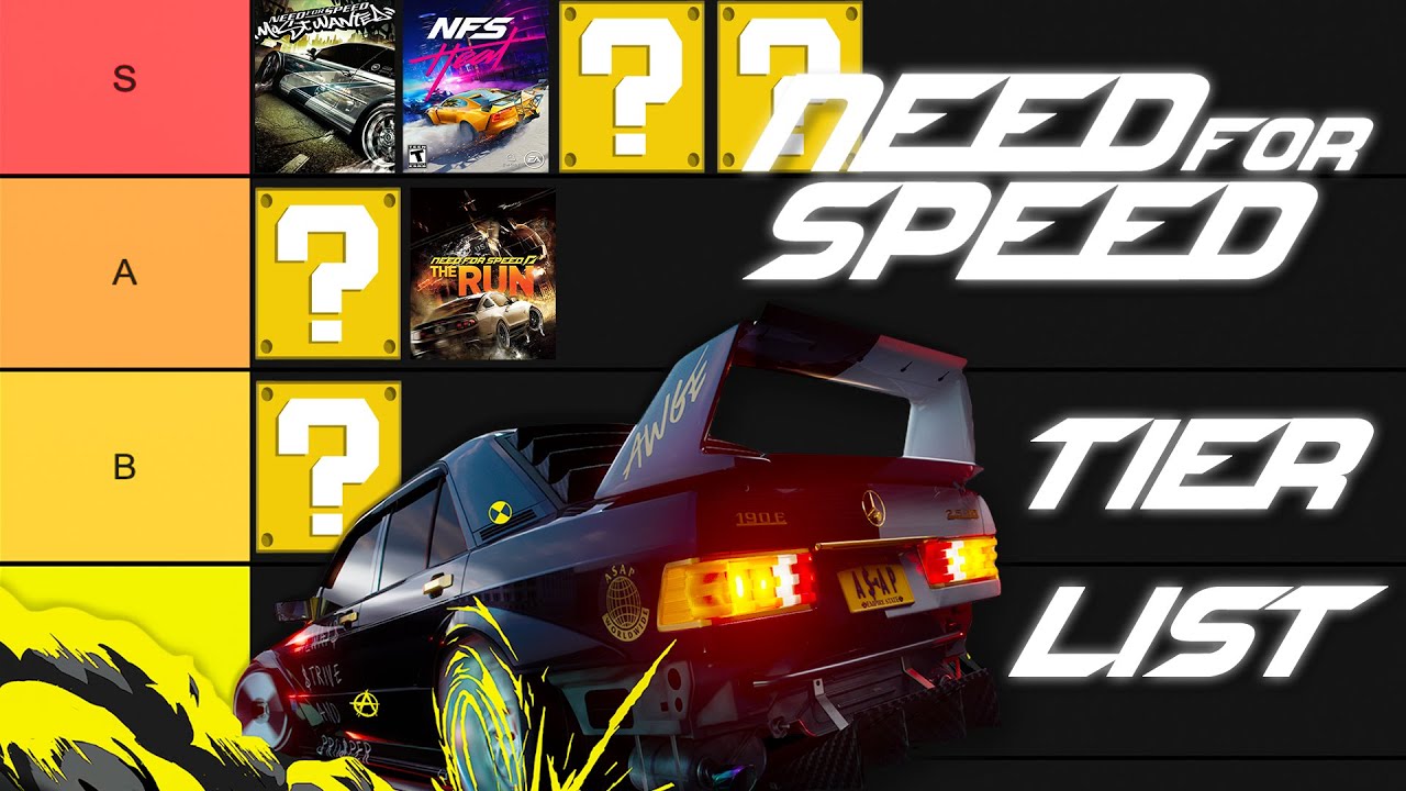 TIER LIST OF NFS GAMES! WHICH ONE IS THE BEST ?