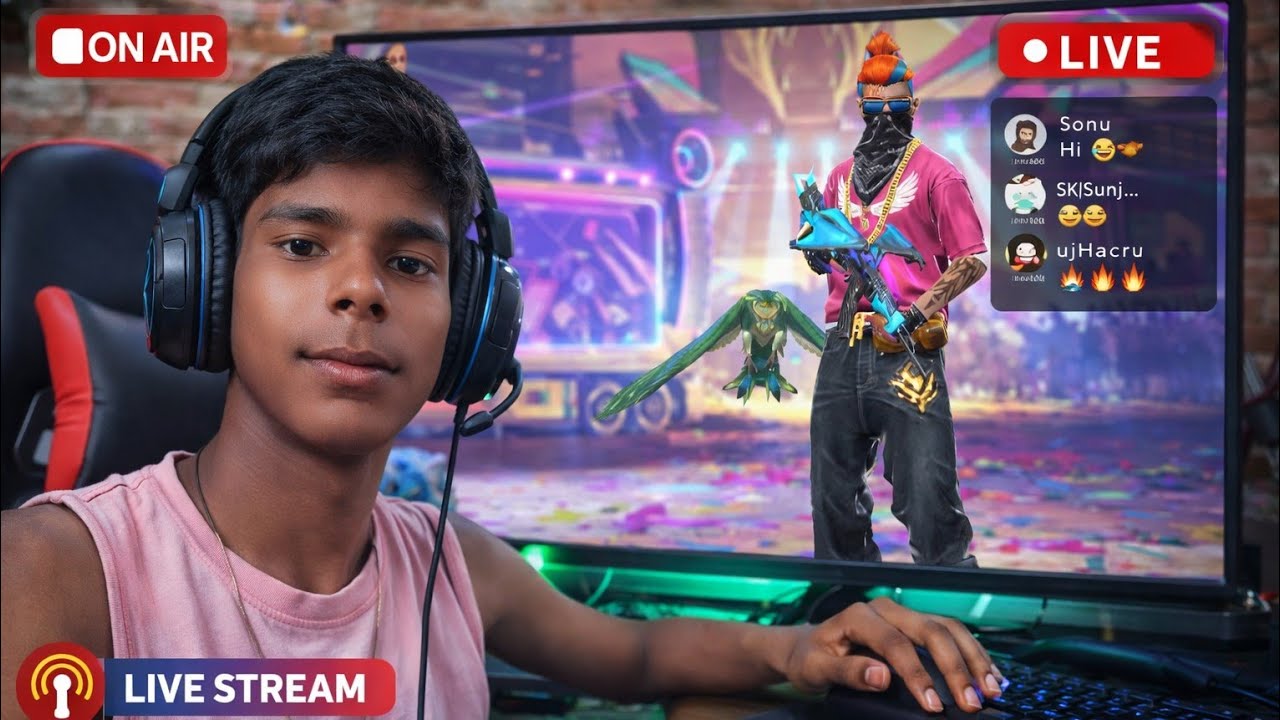 live_arun_gaming is live🔴[Live] Day 4🔥Br New 49 Rank Season Road to Top-1With ‪@KUSUMYT‬ 🥵#freefire