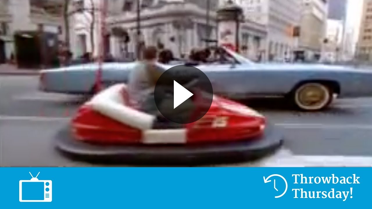 Kermisbotsauto maakt openbare weg onveilig -- Delta Lloyd reclame