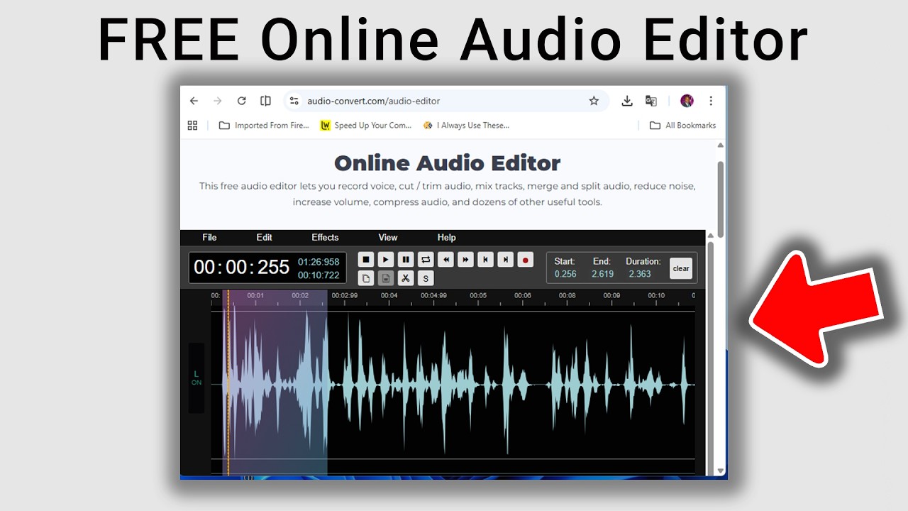 Edit Audio Files Online Without Software