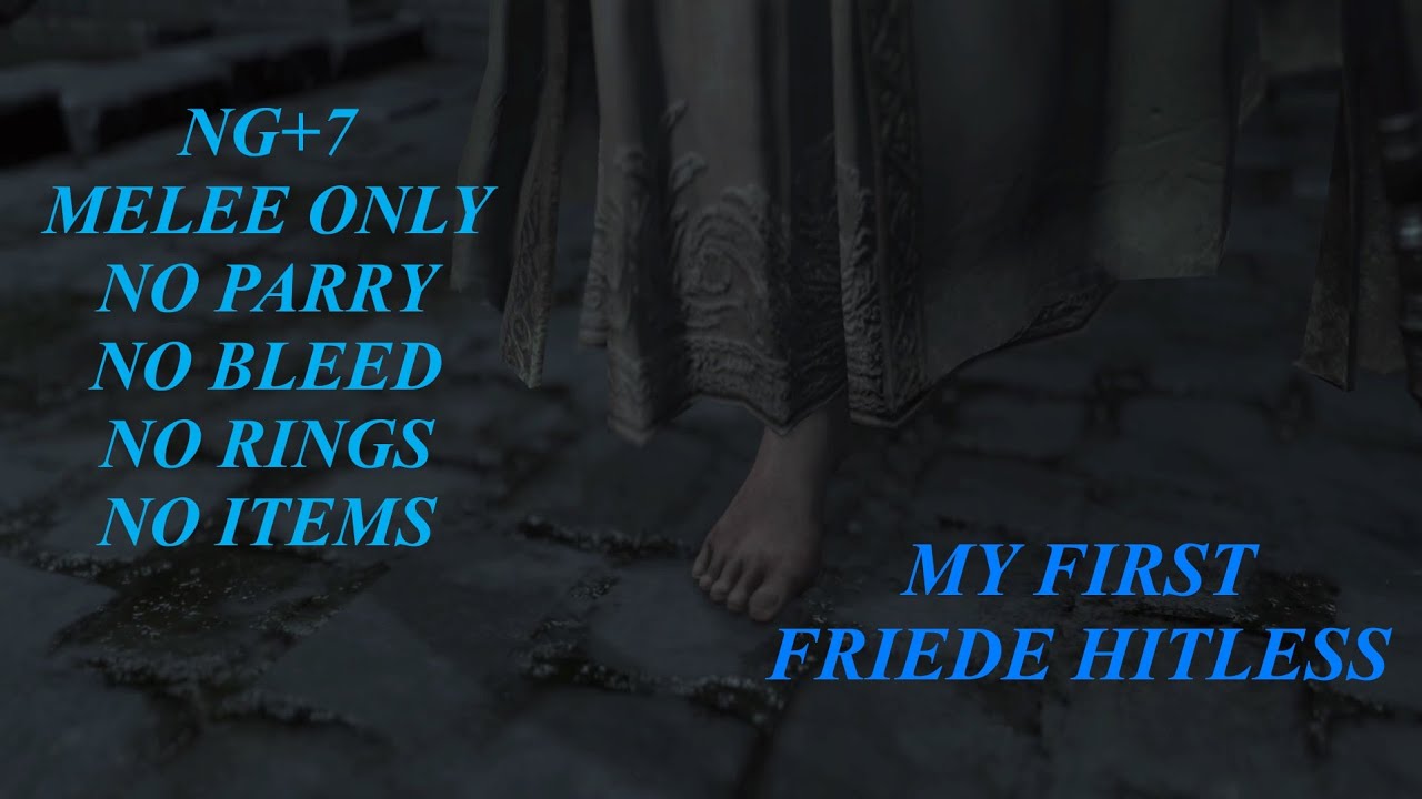 Dark Souls III - Blackflame Lady Elfriede - NO DAMAGE NG+7 (Melee Only,No Parry/Bleed/Rings/Items)