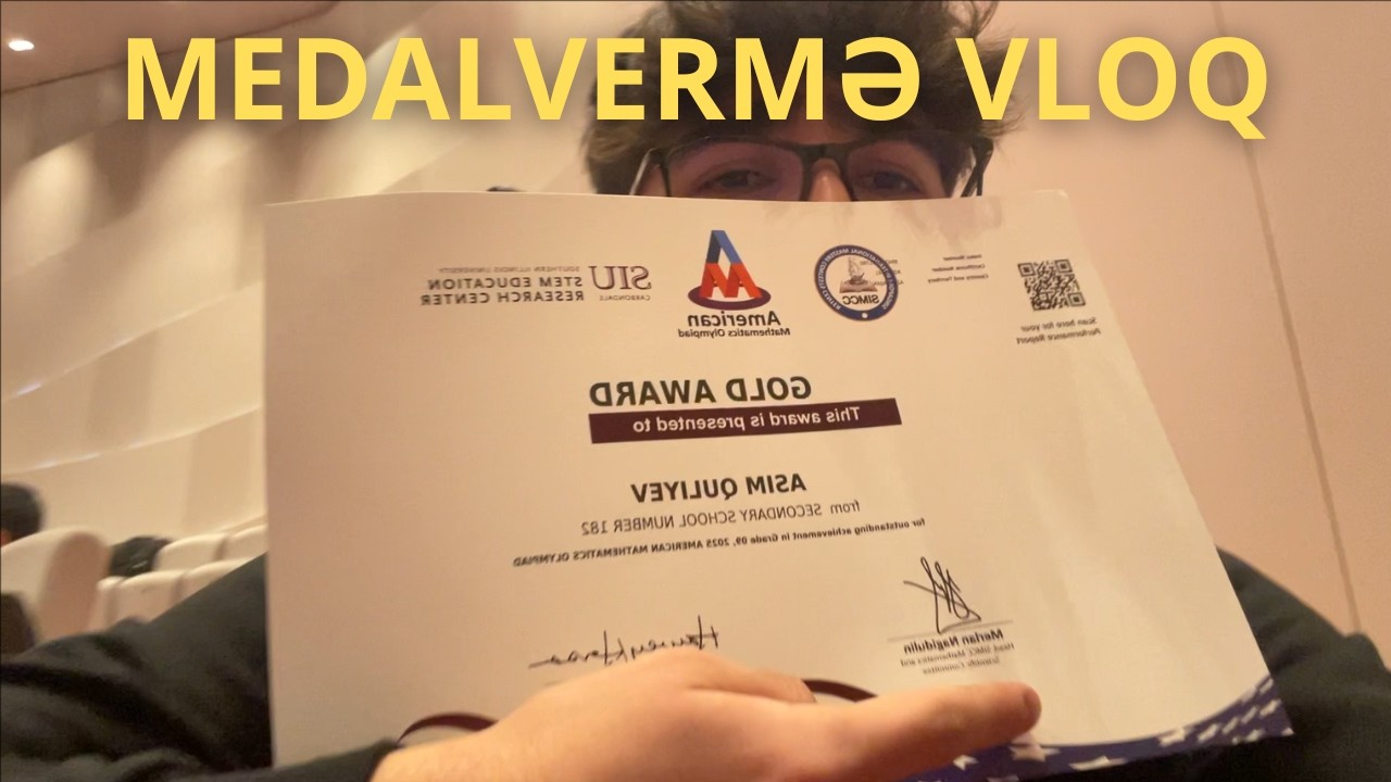 American Math Olympiad medalvermə mərasimi (Respublika Birinciliyi)