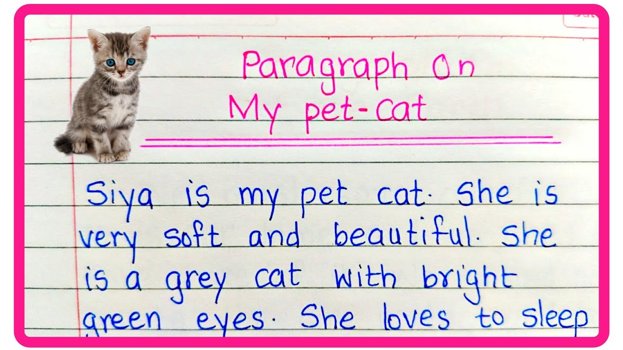 My Pet Cat Essay | My Pet Paragraph | About My Pet | Paragraph on My Pet Cat