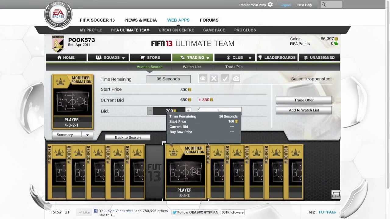 Fifa 13 Ultimate Team Tips | Formation Trading Guide