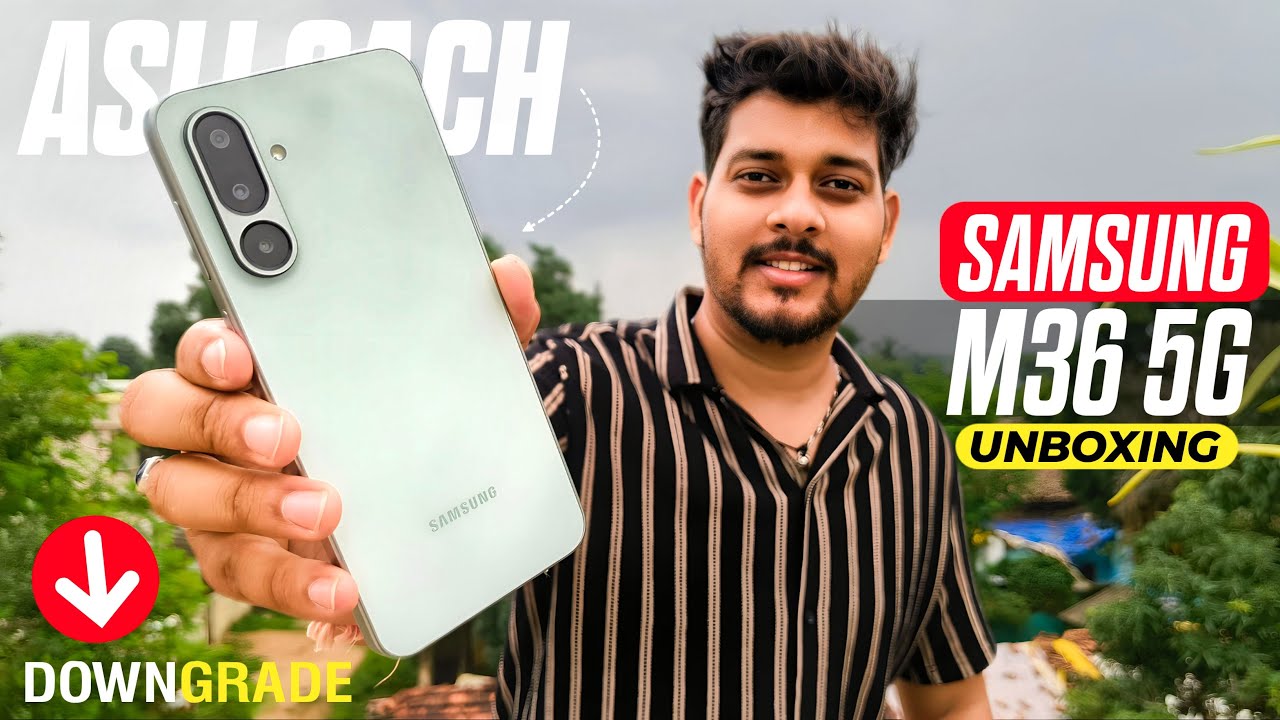 samsung m36 unboxing & review - 4k video 😱 | samsung galaxy m36 5g camera test