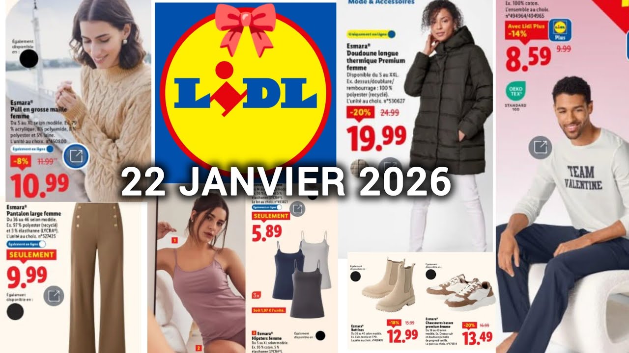 LIDL Arrivage de la Semaine 22 JANVIER ❤️ Saint-Valentin ❤️ Cuisine Maison & Décoration Textile