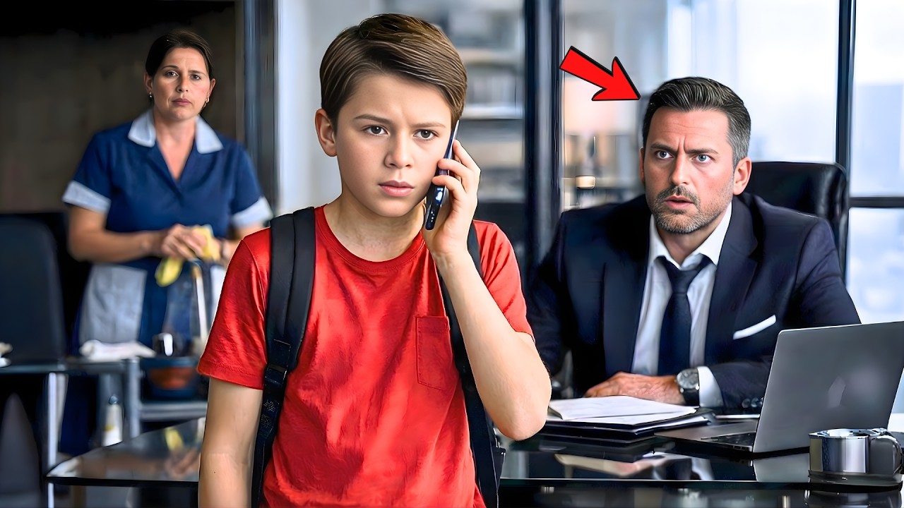 O FILHO DA MULHER DE LIMPEZA ATENDE A CHAMADA E SALVA O MAIOR CONTRATO DO CEO MILIONÁRIO