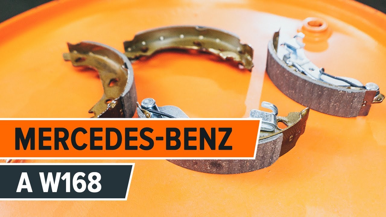 Cum se inlocuiesc tamburi de frână si placutele de frana din spate MERCEDES-BENZ A W168