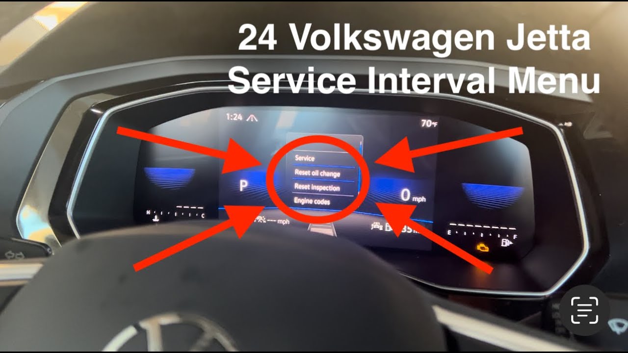 Как сбросить интервал обслуживания Volkswagen Jetta Passat 2024 24 Замена масла
