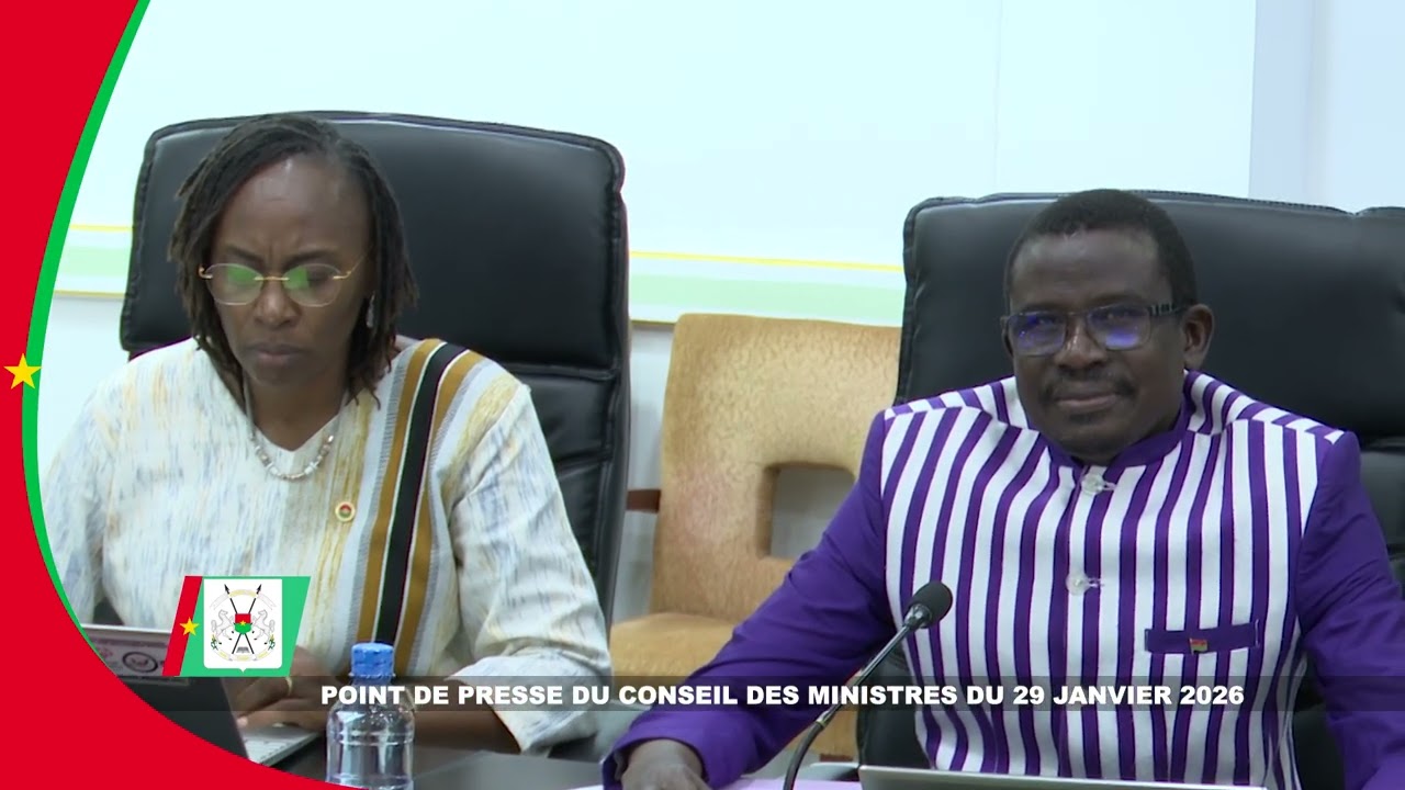 POINT DE PRESSE DU CONSEIL DES MINISTRES DU 29 JANVIER 2026