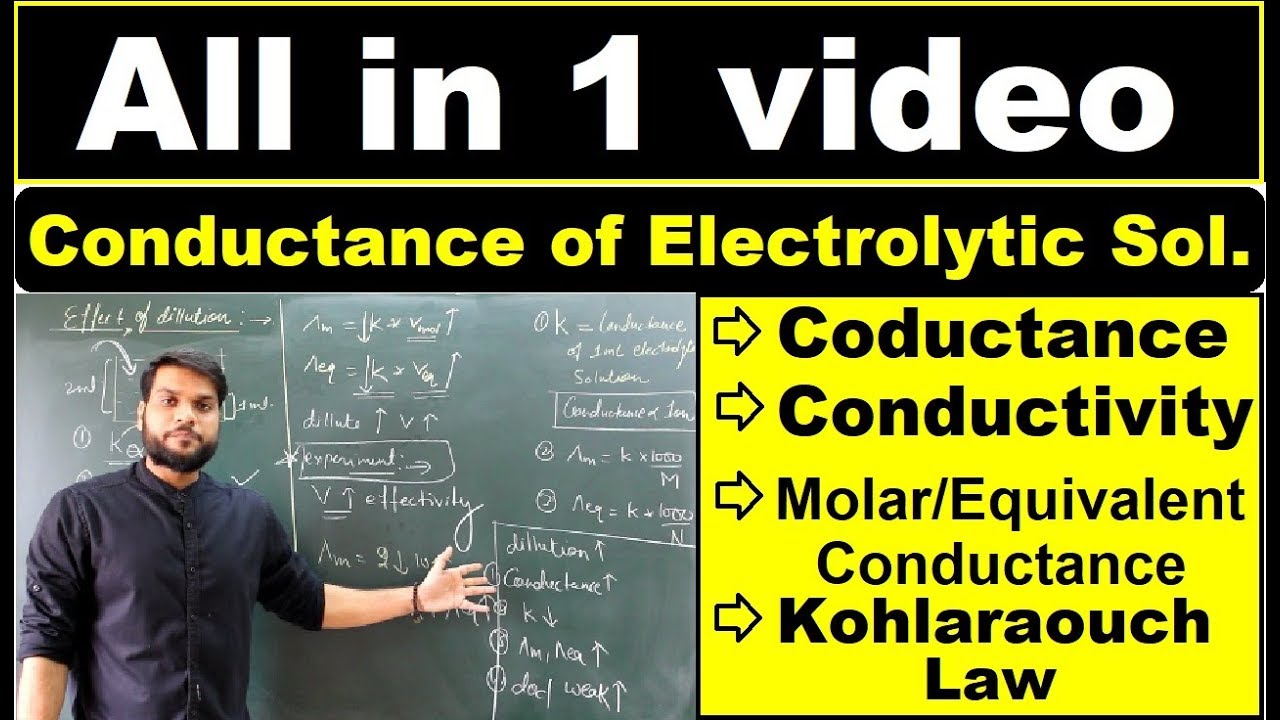 Revise In 1 Shot | Conductance of electrolytic Solutions | Electrochemistry | By Arvind Arora