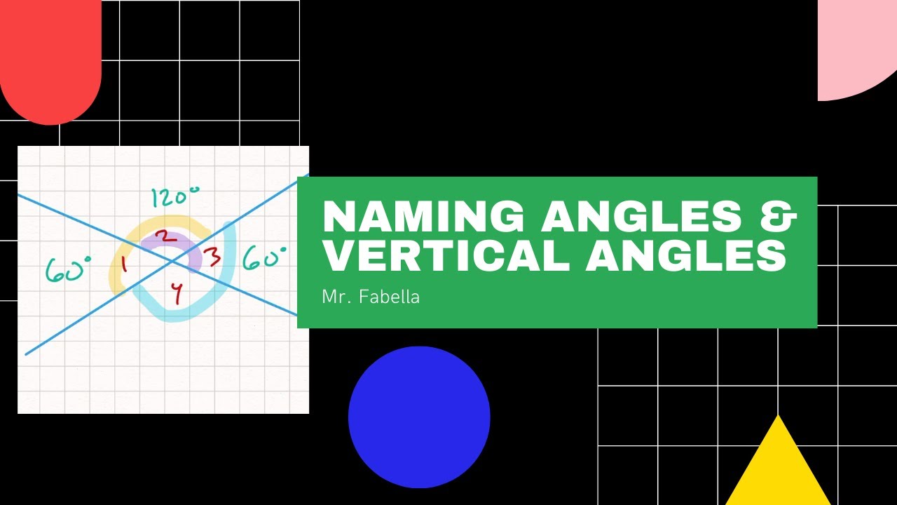 Introduction to Angles & Vertical Angles
