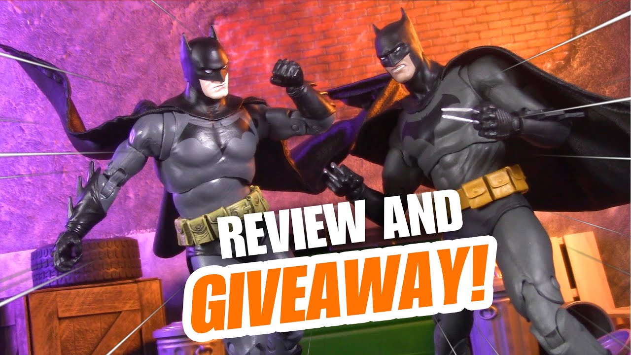 BATMAN YEAR ONE VS COWARDLY LOT! McFarlane Toys DC Multiverse Gold Label Red Platinum Figure Review